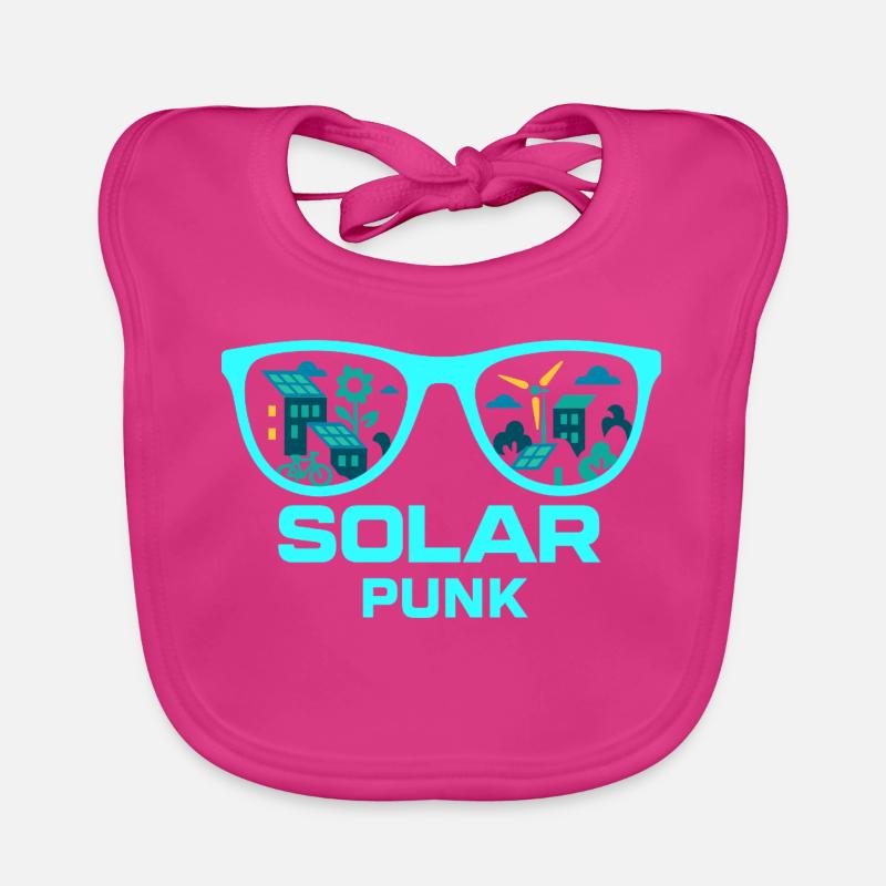 Solarpunk Vision Organic Baby Bibs
