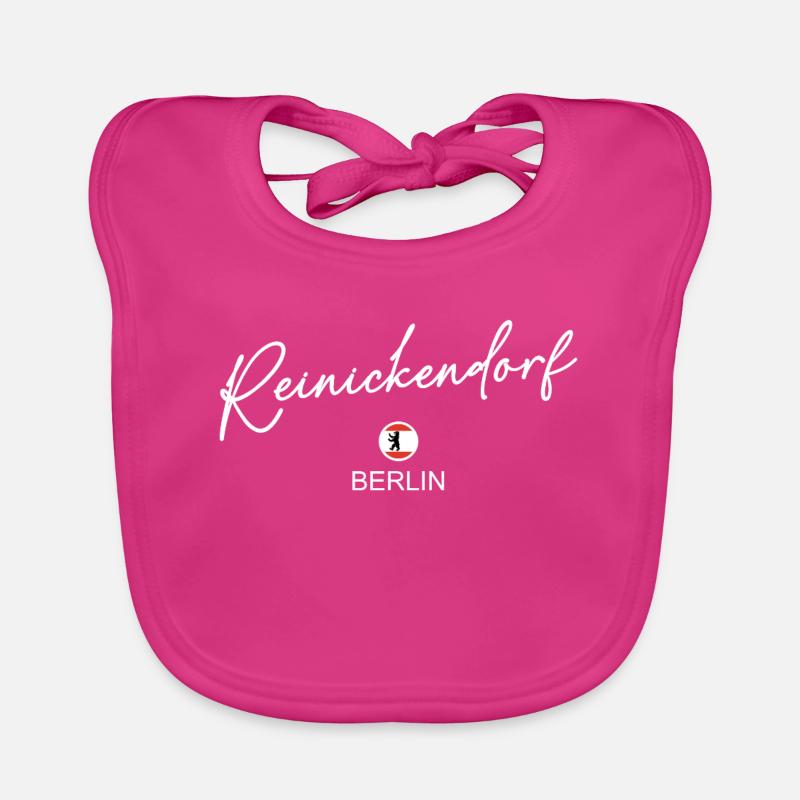 Reinickendorf - Drapeau de Berlin - Ours de Berlin Bavoir bio Bébé