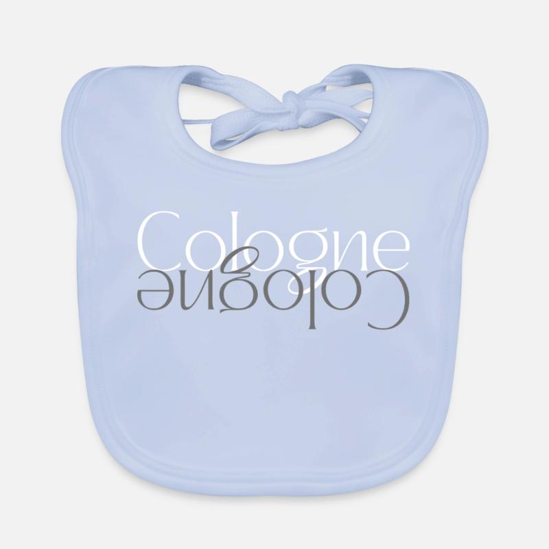 Cologne Wordmark Mirror Organic Baby Bibs