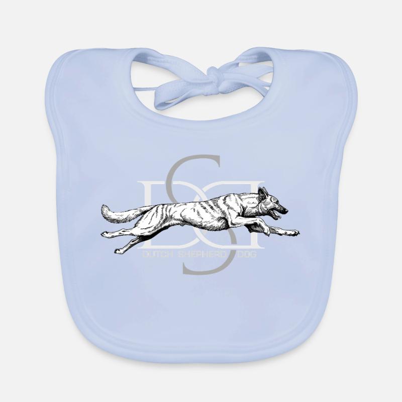 Dutchie - Holländischer Schäferhund Baby Bio-Lätzchen