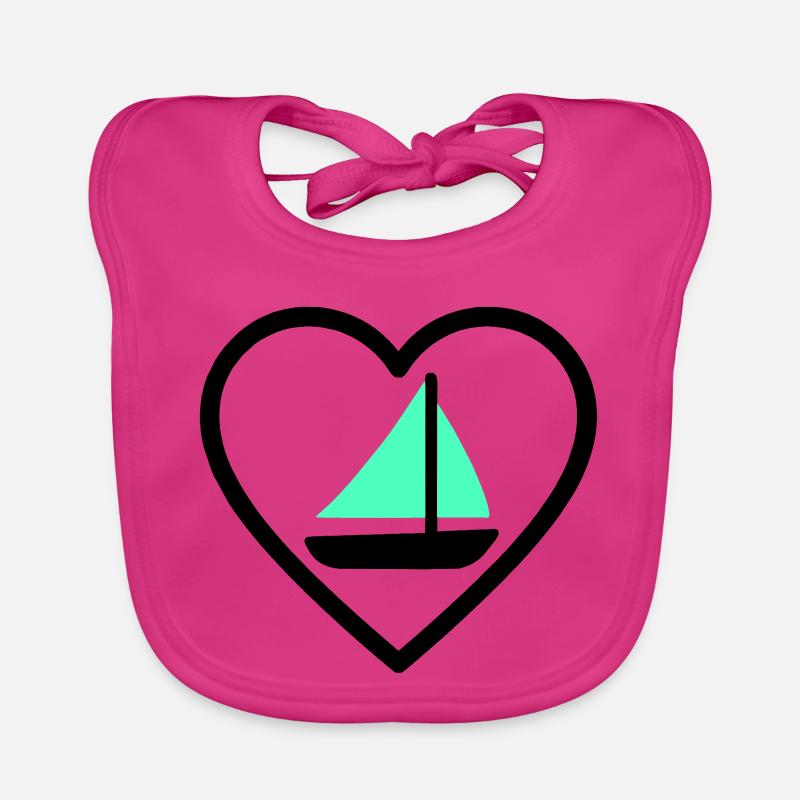 Cuore Vela – Passione Navigazione Baby Bio-Lätzchen