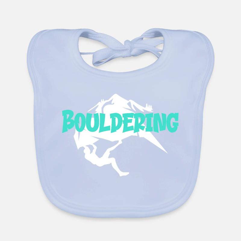 Boulder Bouldern Bouldering  Baby Bio-Lätzchen