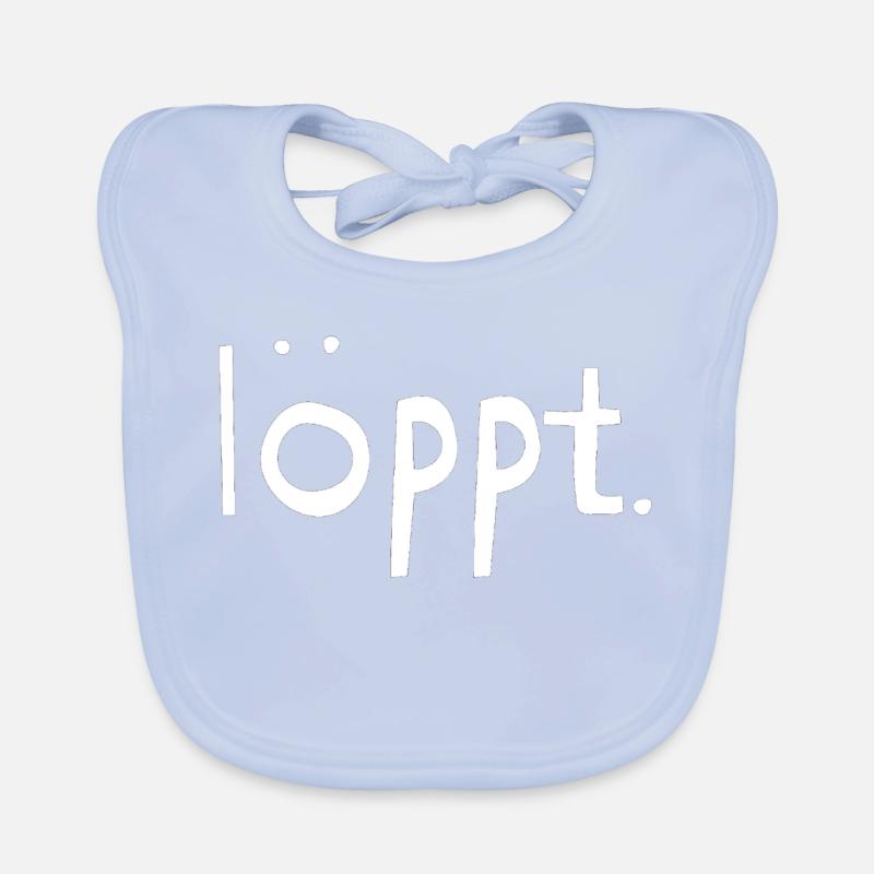 Loeppt-blanc Bavoir bio Bébé