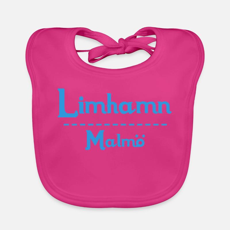 Limhamn – Malmö Sky Blue Design Organic Baby Bibs