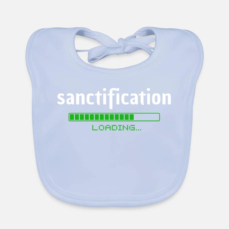 Sanctification - Heiligung - loading - christlich Organic Baby Bibs