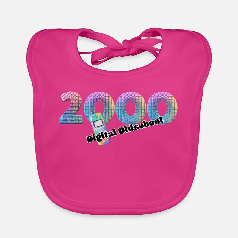2000 – Mode de vie plus branché et mobile - Bavoir bio Bébé - fuchsia