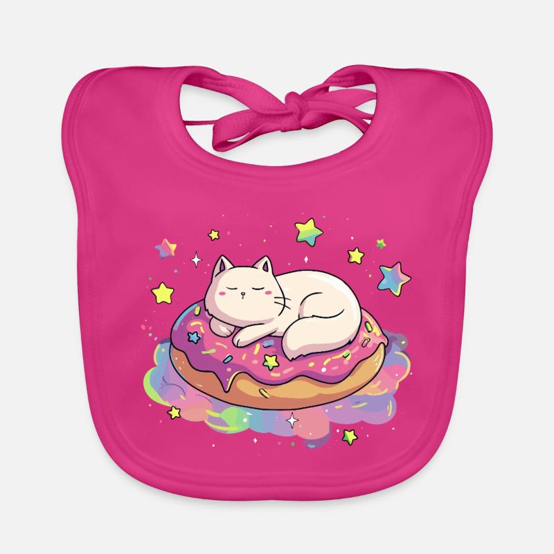 Cat Cuddle Donut Dream Organic Baby Bibs