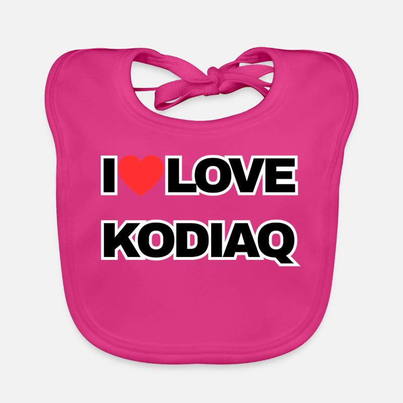 J’adore KODIAQ - Bavoir bio Bébé - fuchsia