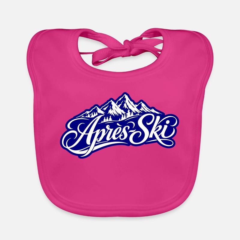 Apres Ski Berge Baby Bio-Lätzchen