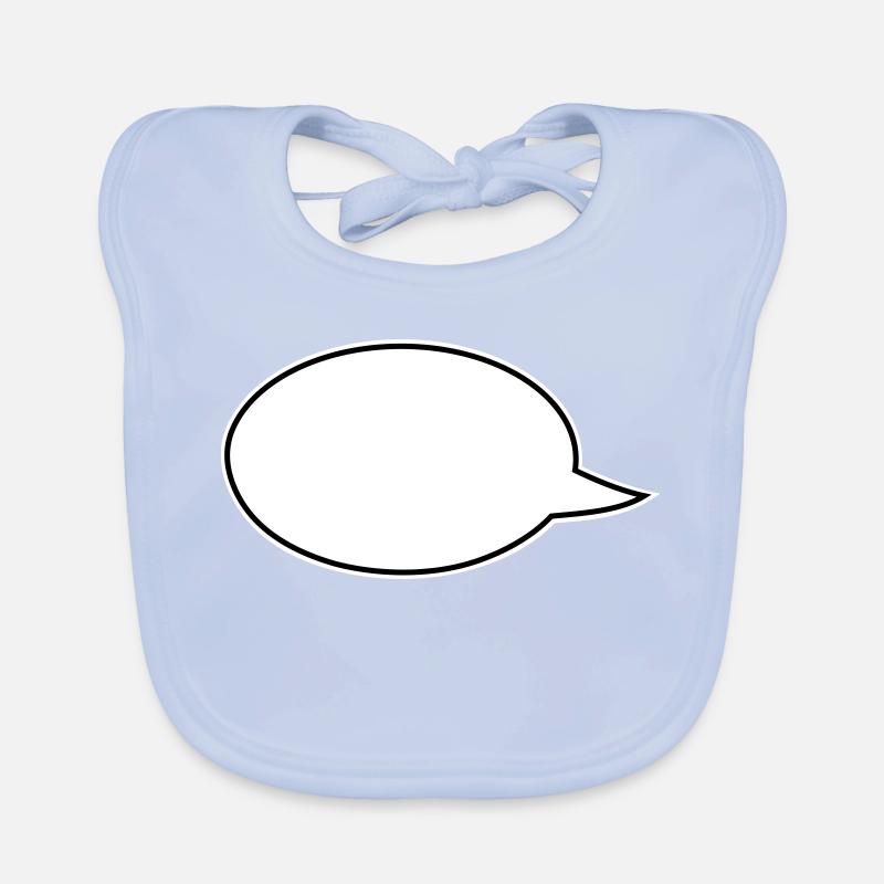 Speech Bubbles Comic Links Organic Baby Bibs