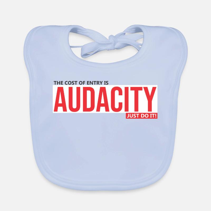 Audace, courage de sauter Bavoir bio Bébé