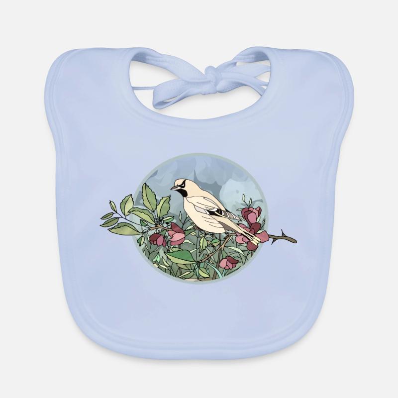 Bunter Vogel Baby Bio-Lätzchen