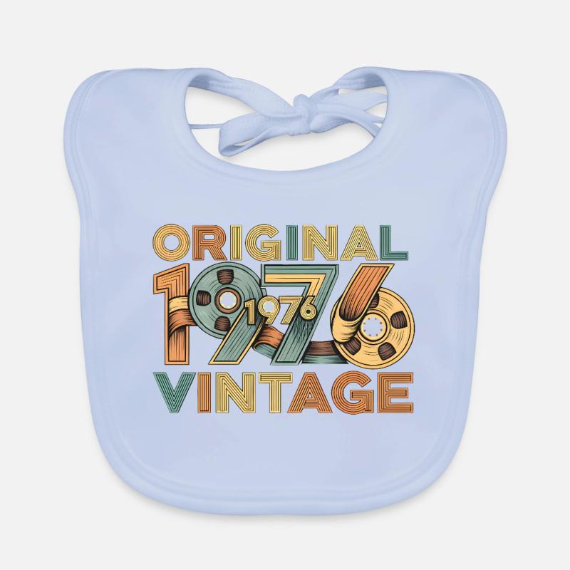 Rétro original de 1976 Bavoir bio Bébé