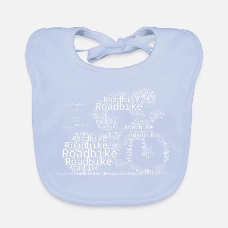 Message clair sur le vélo de route Bavoir bio Bébé