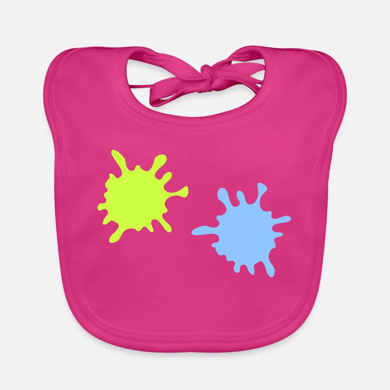 Neon Spritzer Splatter Baby Bio-Lätzchen