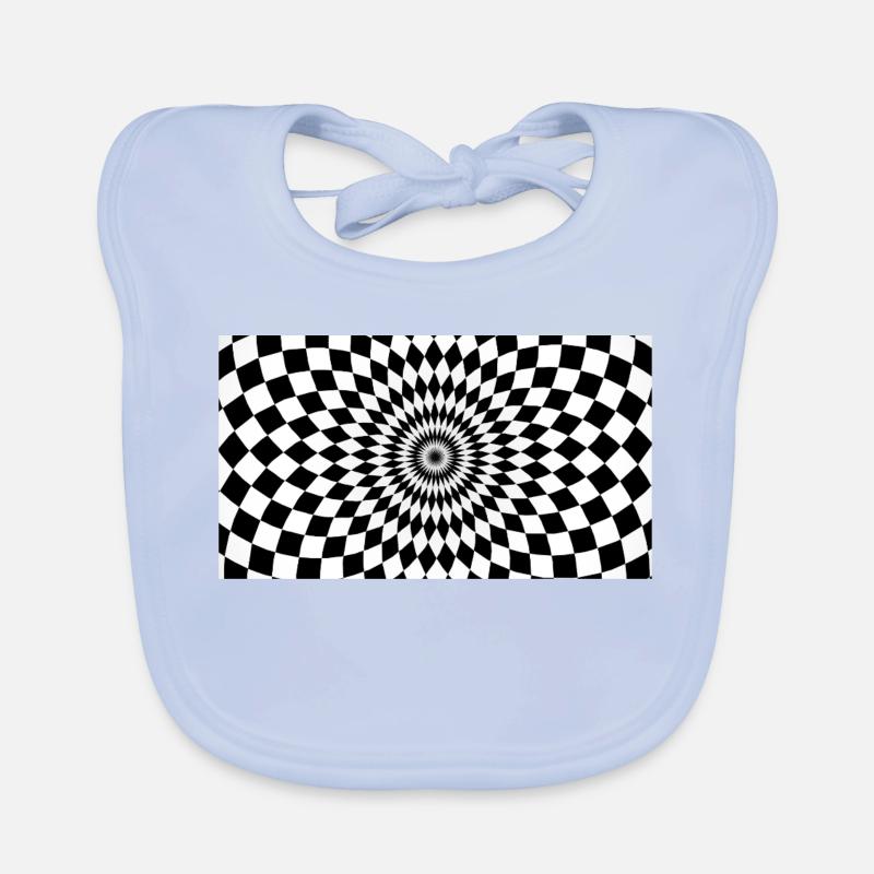 Illusion du vérificateur de vortex optique Bavoir bio Bébé