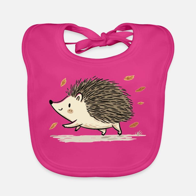 putziges Igelkind Baby Bio-Lätzchen