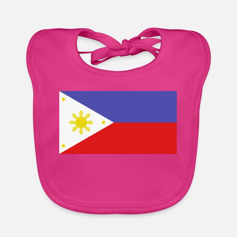 Drapeau philippin Bavoir bio Bébé