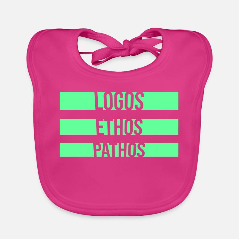 Logos Ethos Pathos Rhetoric Philosophy Student Organic Baby Bibs