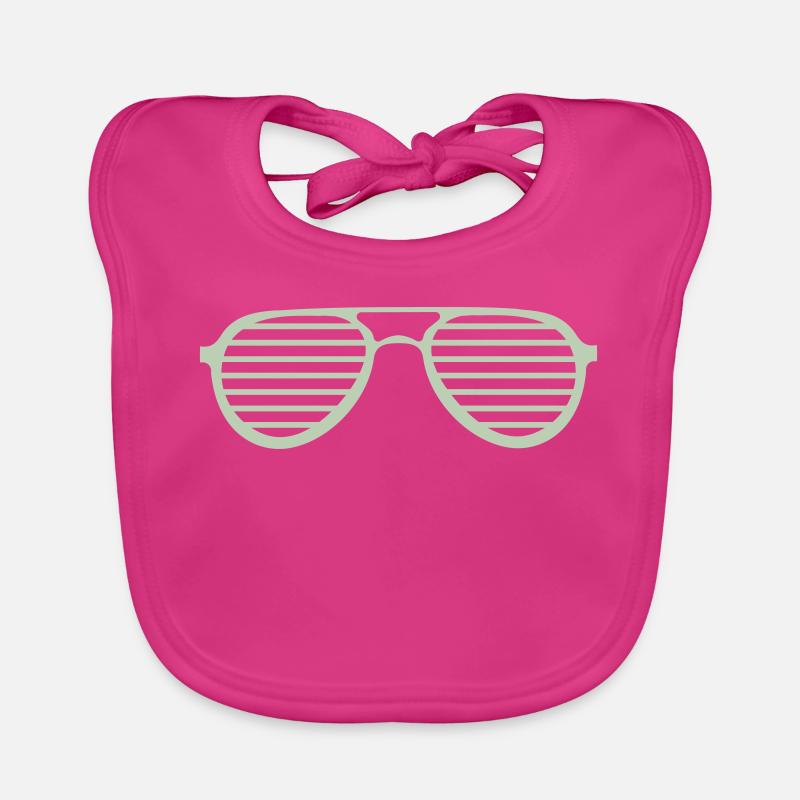 Lunettes de soleil à rayures rétro Bavoir bio Bébé
