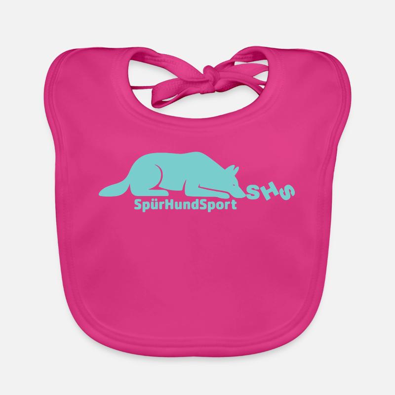 SHS Logo mint - Baby Bio-Lätzchen - Fuchsia