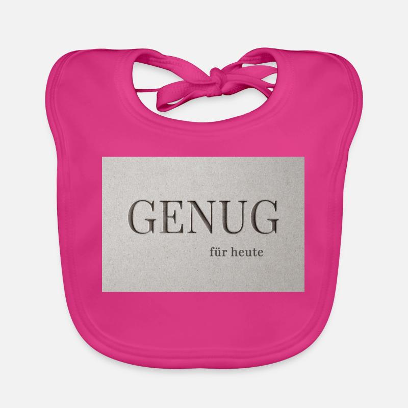 Ça suffit pour aujourd’hui Bavoir bio Bébé