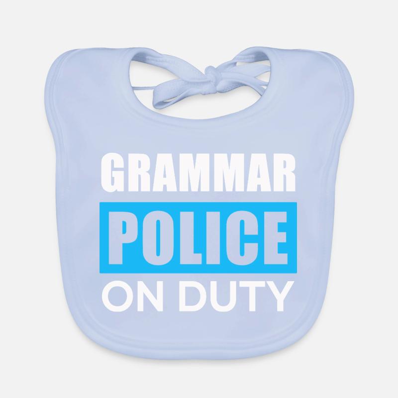 Grammatikpolizei im Einsatz Baby Bio-Lätzchen