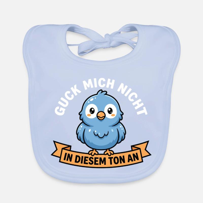Ne me regarde pas sur ce ton ! Conception des oiseaux Bavoir bio Bébé