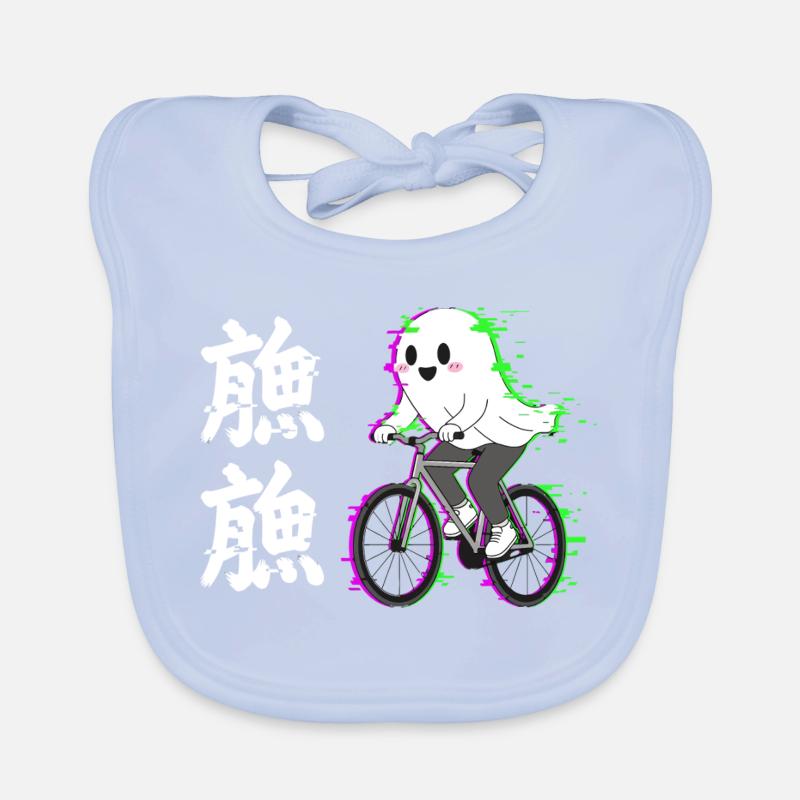 Fantôme néon à vélo Bavoir bio Bébé