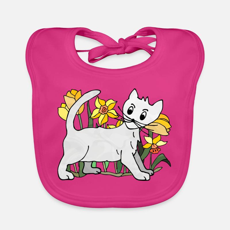 chat Bavoir bio Bébé