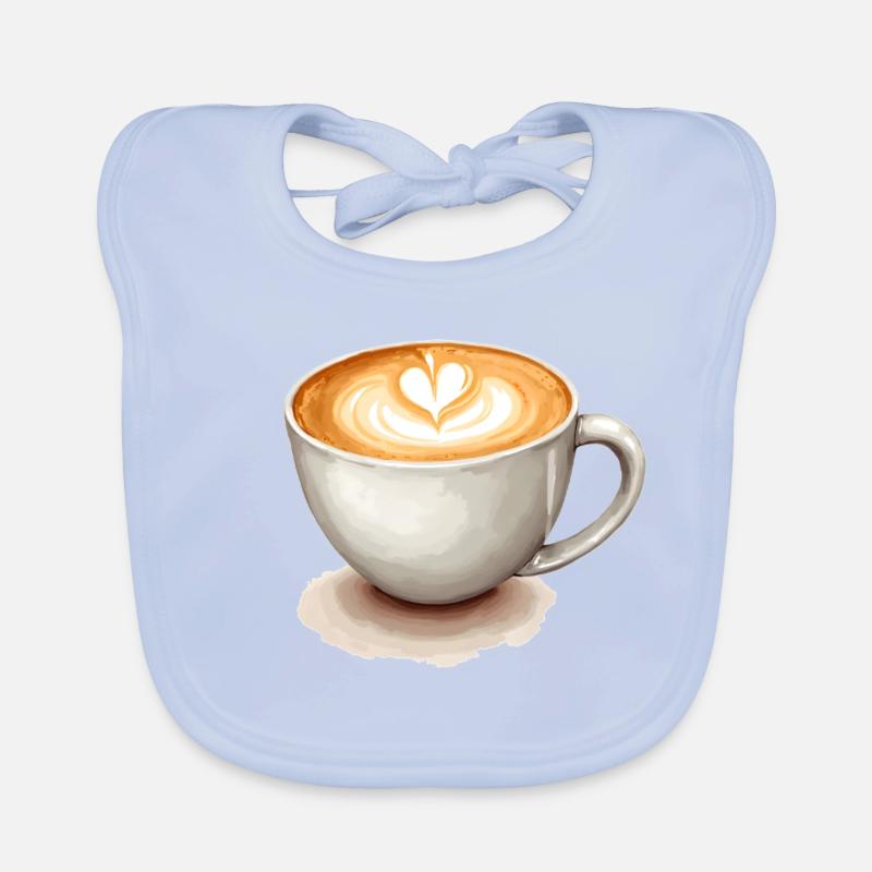 Kaffee Cappuccino  Baby Bio-Lätzchen