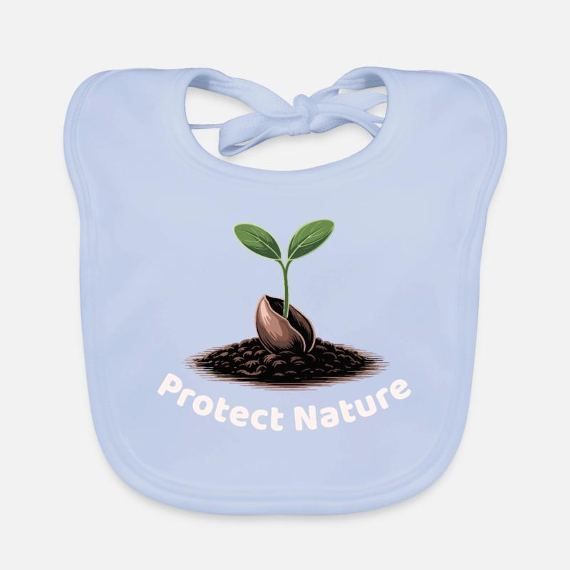 Protect Nature Logo Bavoir bio Bébé