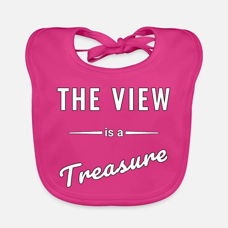 The View is a Treasure – Spruch Baby Bio-Lätzchen