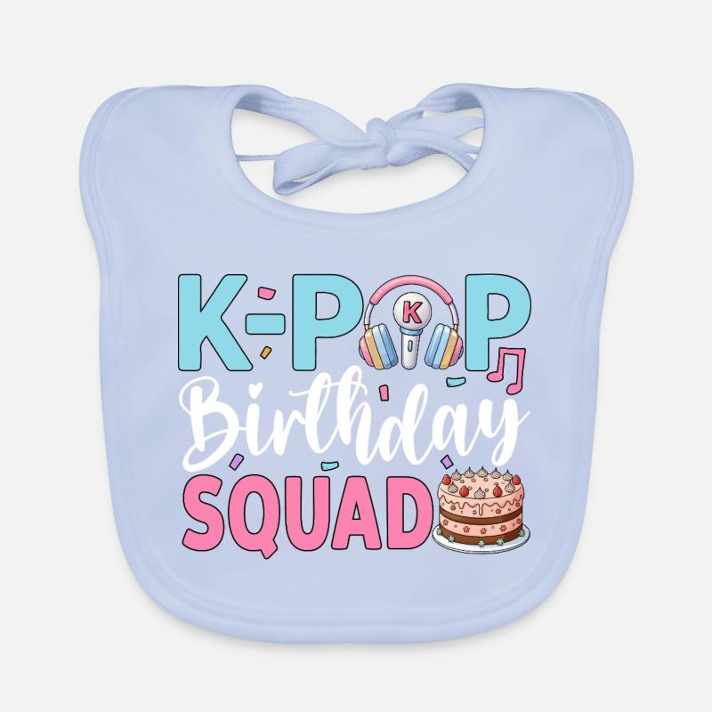 Équipe d’anniversaire K-Pop Bavoir bio Bébé