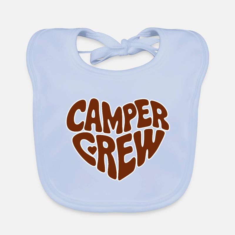 Équipe camping-campeur Bavoir bio Bébé