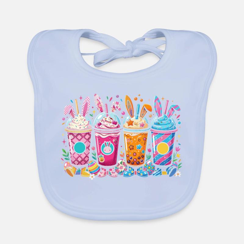 Easter Bunny Shake Set Organic Baby Bibs