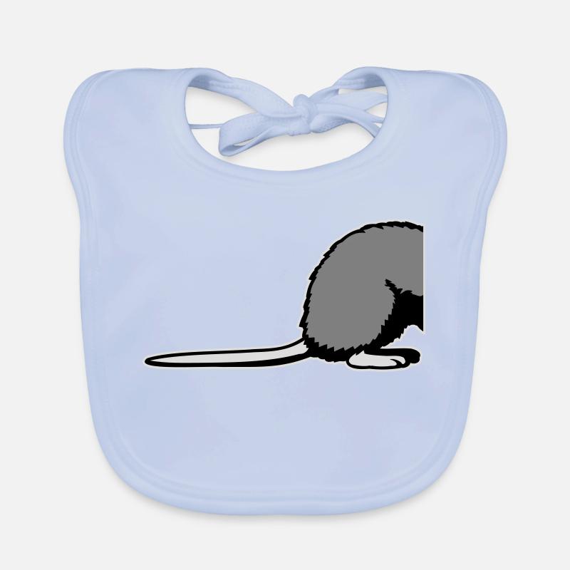 Rat Derrière Semi-drôle Animal rongeur à queue drôle Bavoir bio Bébé