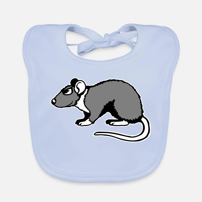 Rat Cool Lunettes de soleil Côté Roggeur drôle Bavoir bio Bébé