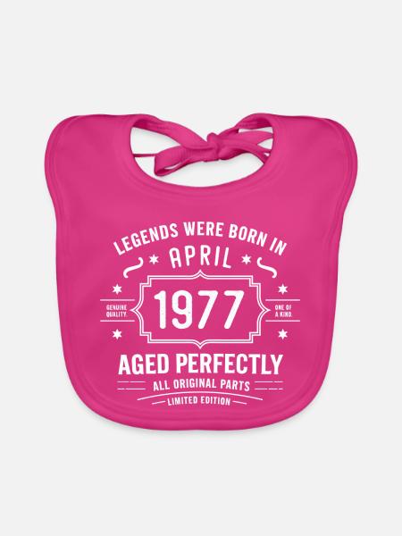 April 1977 - Baby Bio-Lätzchen - Fuchsia