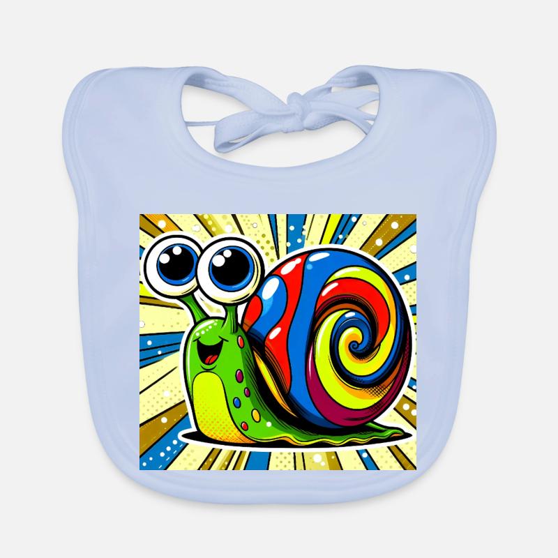 Escargot Bavoir bio Bébé
