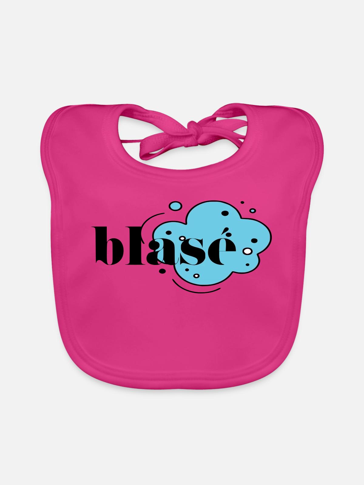 Blasé - Bavoir bio Bébé - fuchsia - Devant