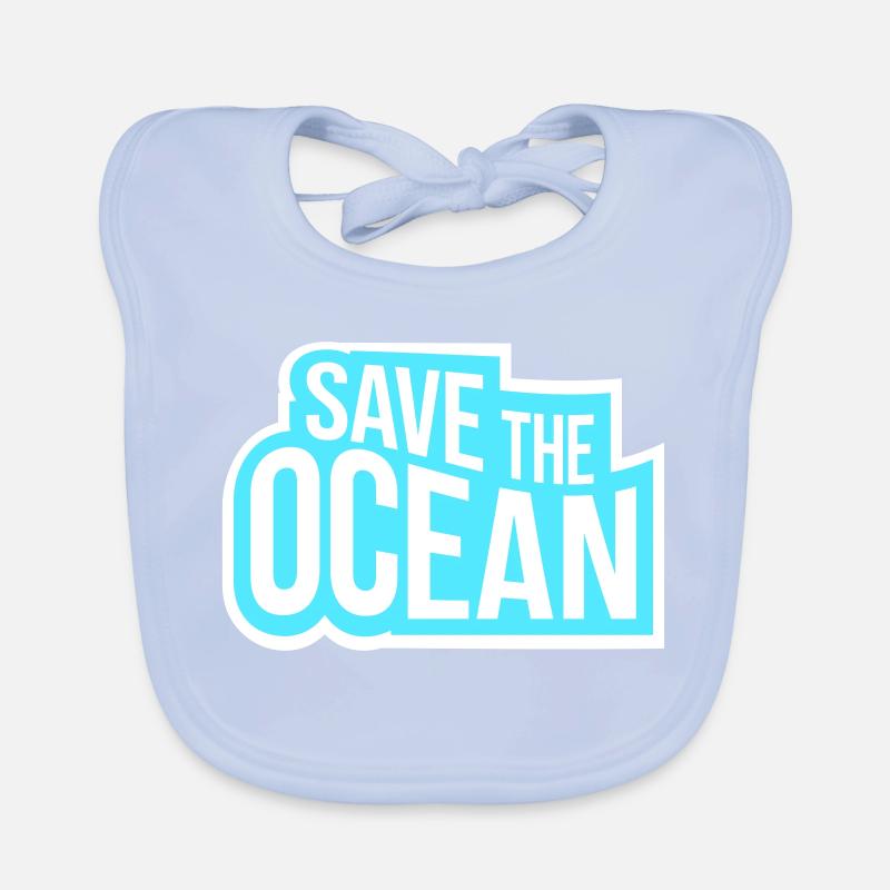Save The Ocean Ocean Activism Environment Statement Organic Baby Bibs