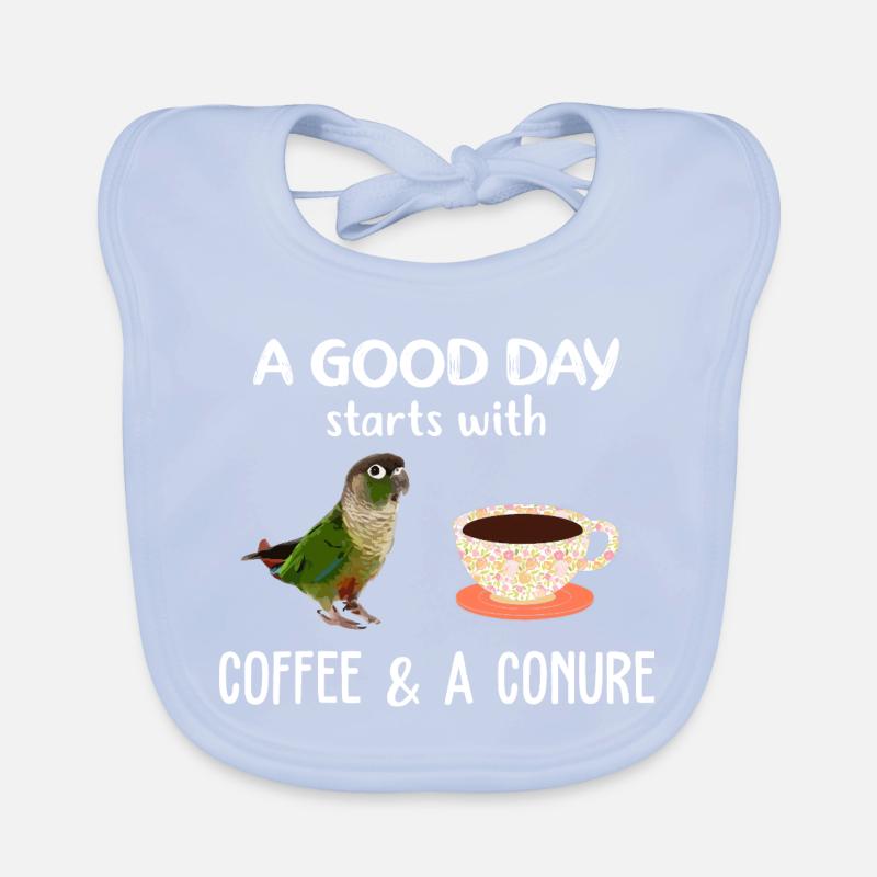 Conure Kaffee Morgentee Baby Bio-Lätzchen