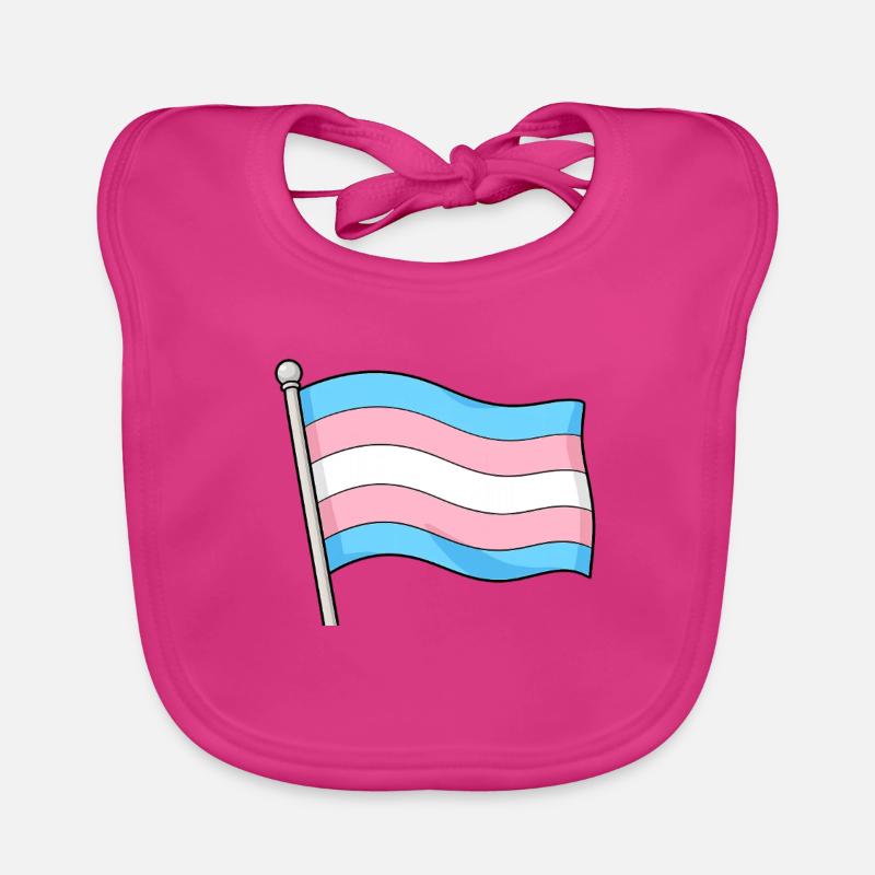 Drapeau Transgenre Pastel Wave Bavoir bio Bébé