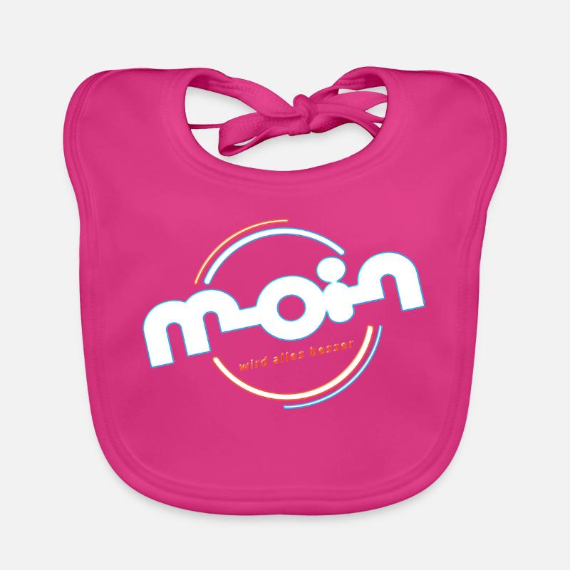 Moin - Baby Bio-Lätzchen - Fuchsia