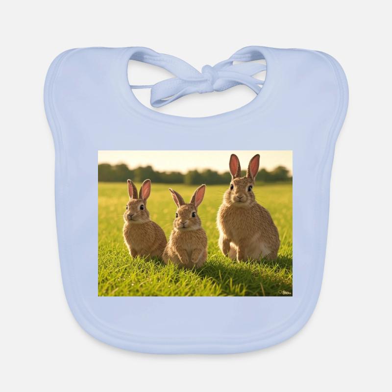 Trio du Printemps Bavoir bio Bébé