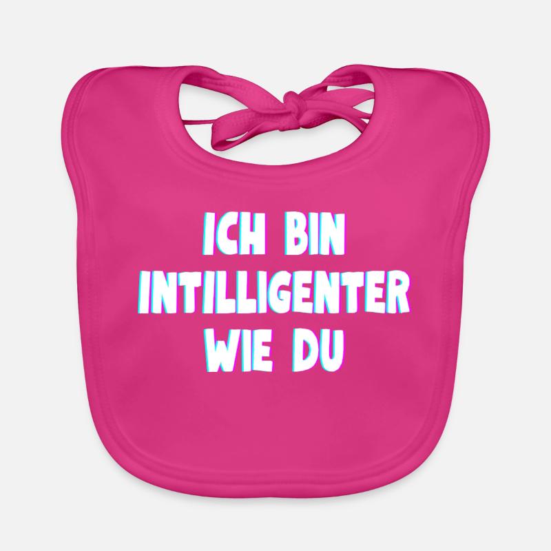 Ich bin intelligenter wie du Baby Bio-Lätzchen