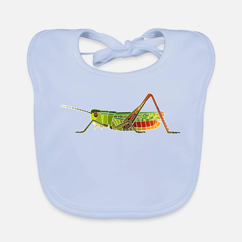 Heidegrashüpfer Baby Bio-Lätzchen