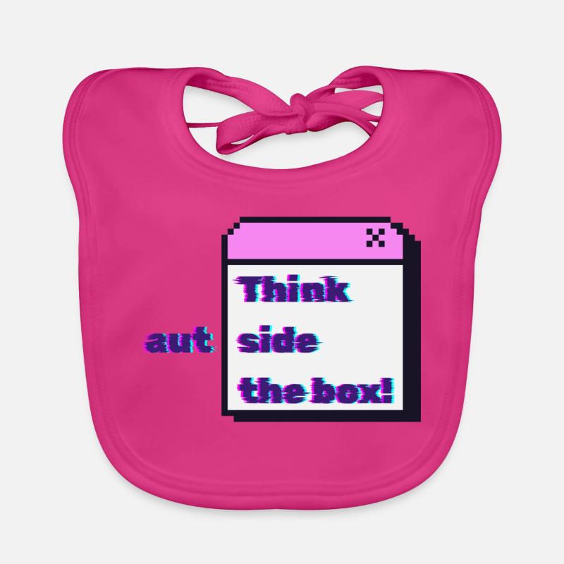 Think autside the box - Glitch Organic Baby Bibs