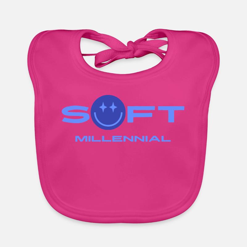 Soft Millennial Logo Bavoir bio Bébé